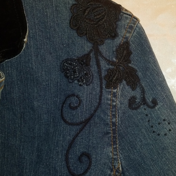 Jean jacket by Ruby Rd - Picture 4 of 6